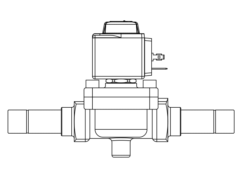 常閉電磁閥1059/9A6,內連焊接接頭,活塞先導式