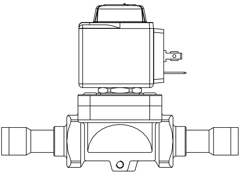 常閉電磁閥1078/M12A7,內連焊接接頭,隔膜先導式 常閉電磁閥1078/M12A7,內連焊接接頭,隔膜先導式