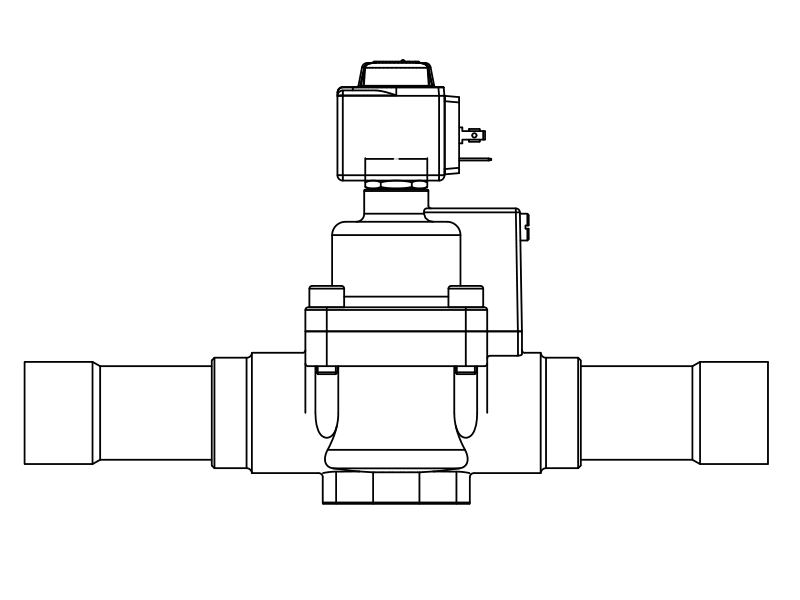常閉電磁閥1098/9A7,內連焊接接頭,活塞先導式