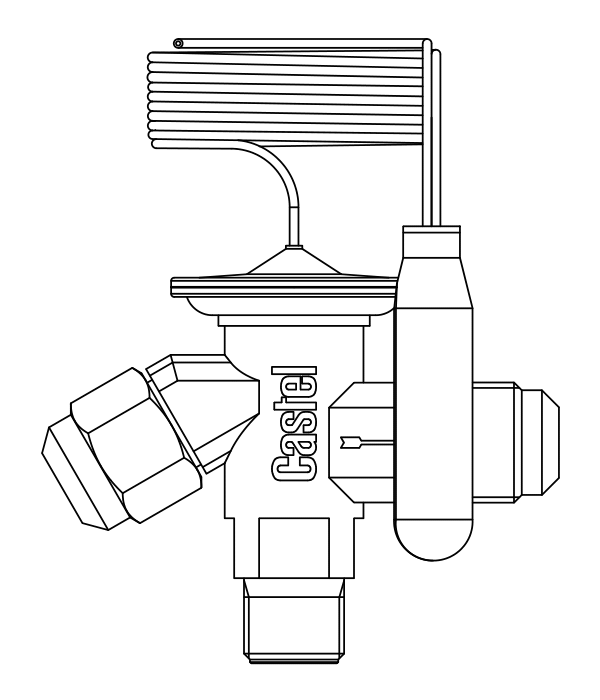 熱力膨脹閥2211/4,R22-R407C,SAE直螺紋接頭 熱力膨脹閥2211/4,R22-R407C,SAE直螺紋接頭